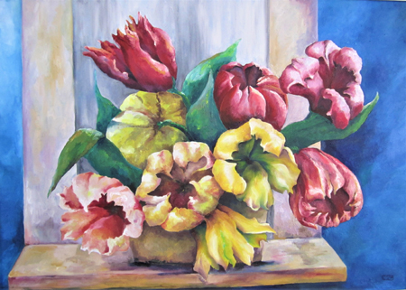 Gemälde Tulpen - Christine Baumann
